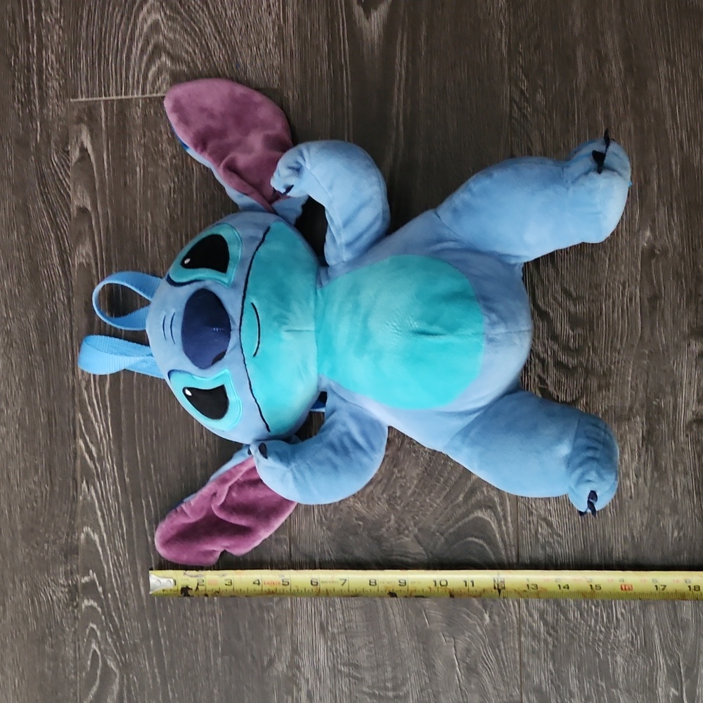 DISNEY Stitch 15" Plush Backpack - Lilo and Stitch Adjustable Straps - Picture 2 of 9